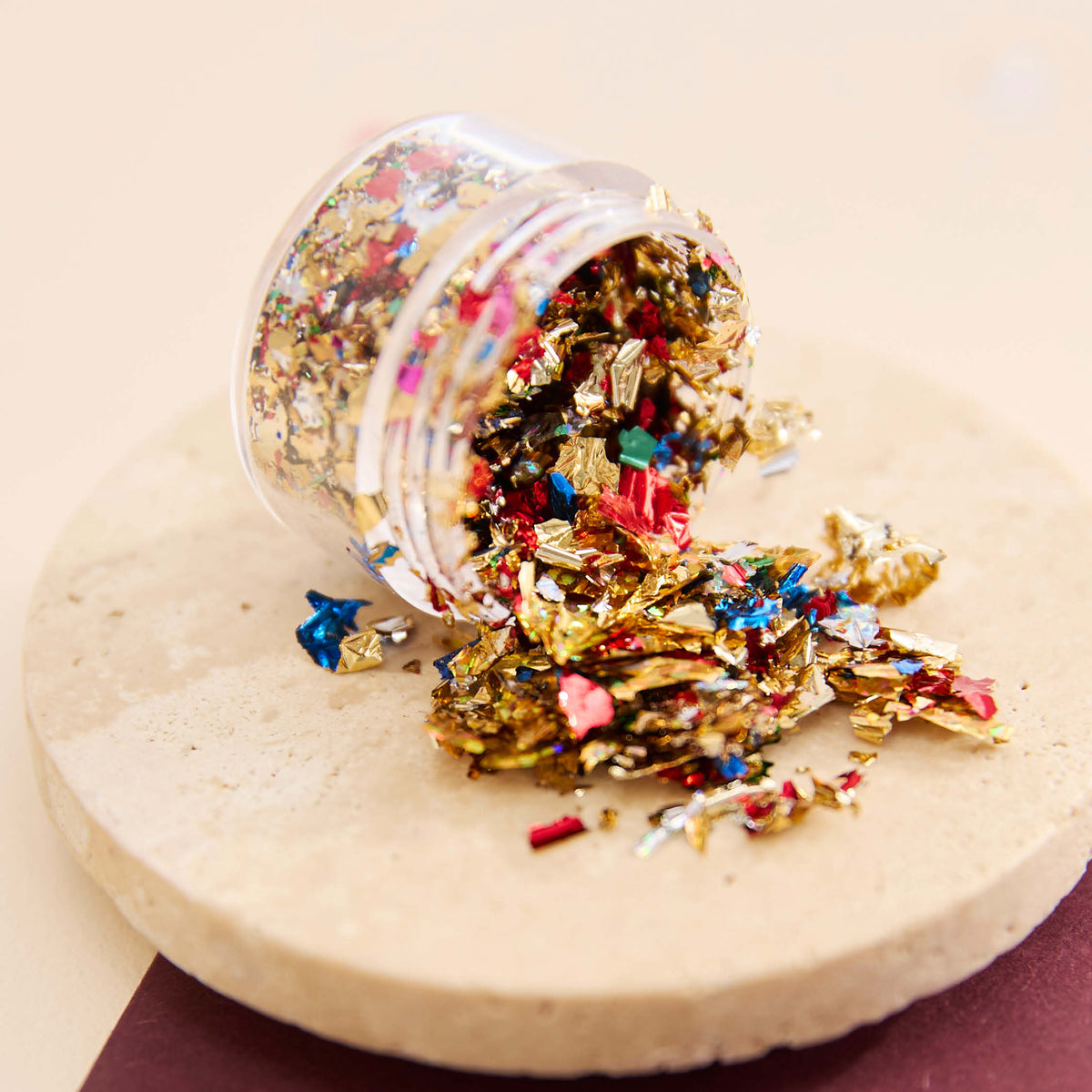 Foil Leaf Jar - Rainbow