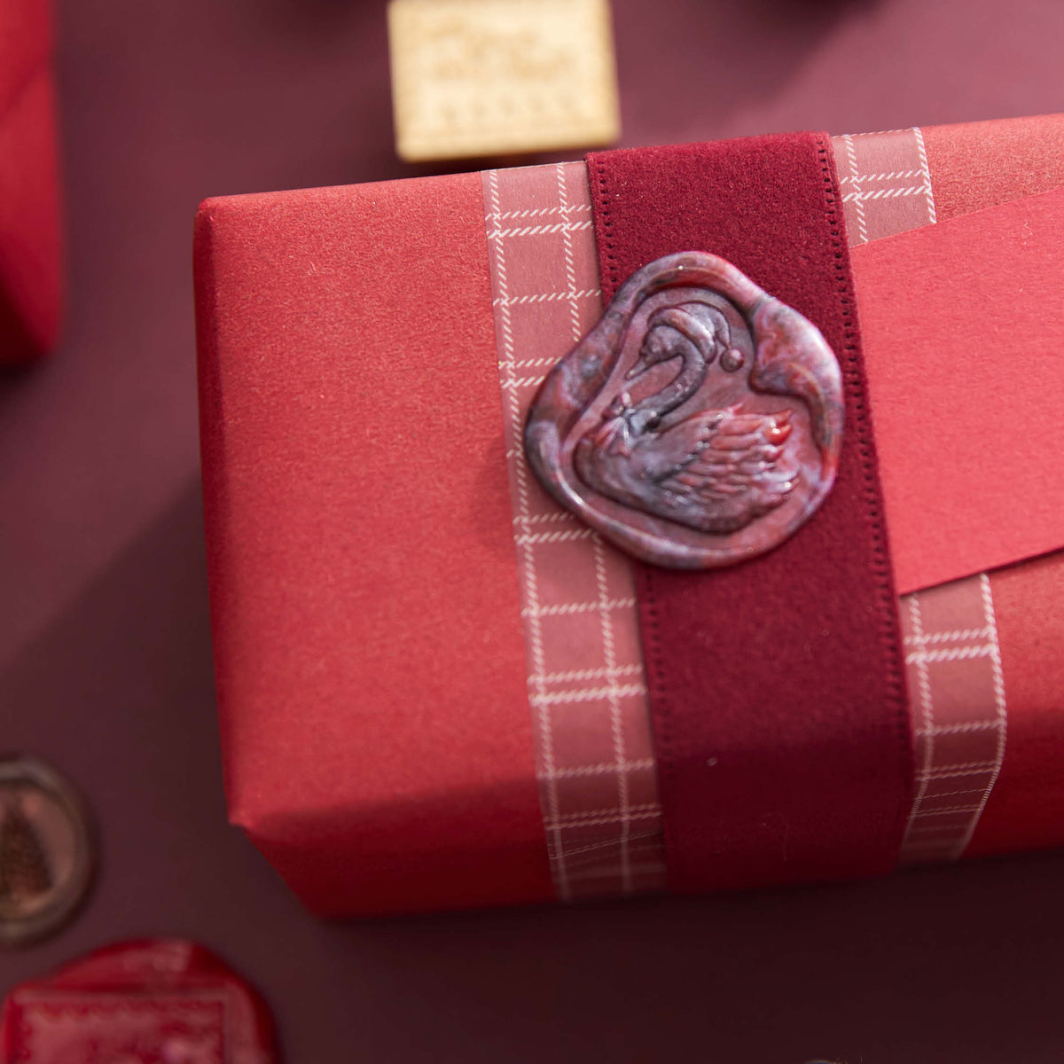 Sealing Wax Sticks - Red & Purple Marble