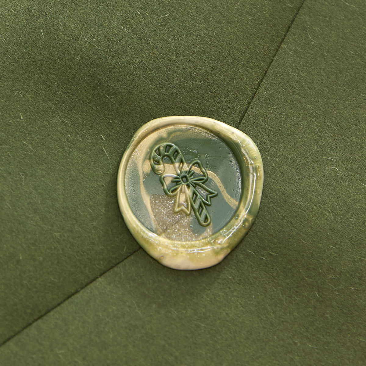Wax Seal Stamp - Candy Cane Bow