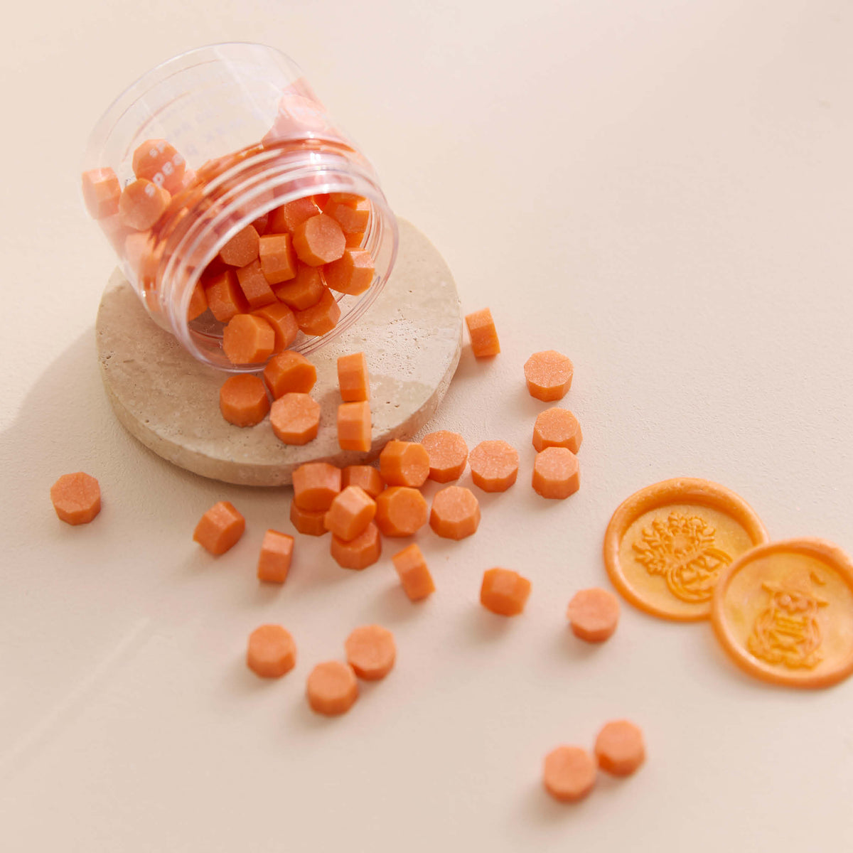 Orange Glitter - Sealing Wax Beads