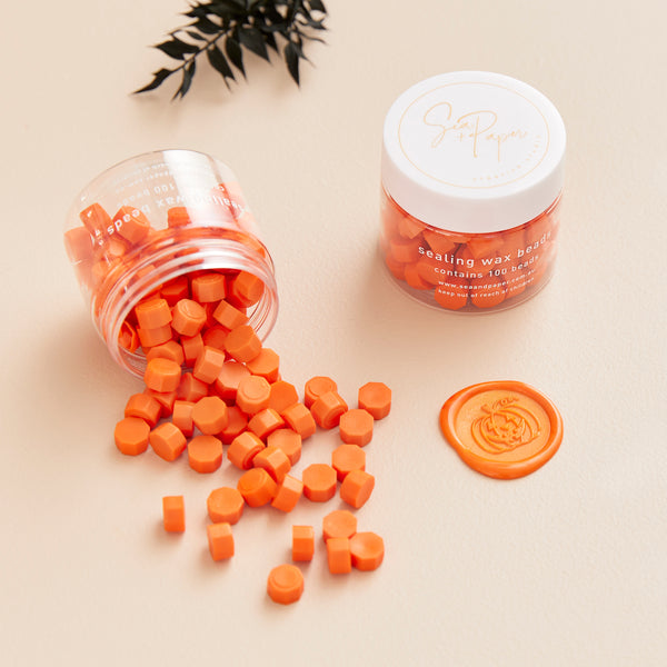Orange - Sealing Wax Beads