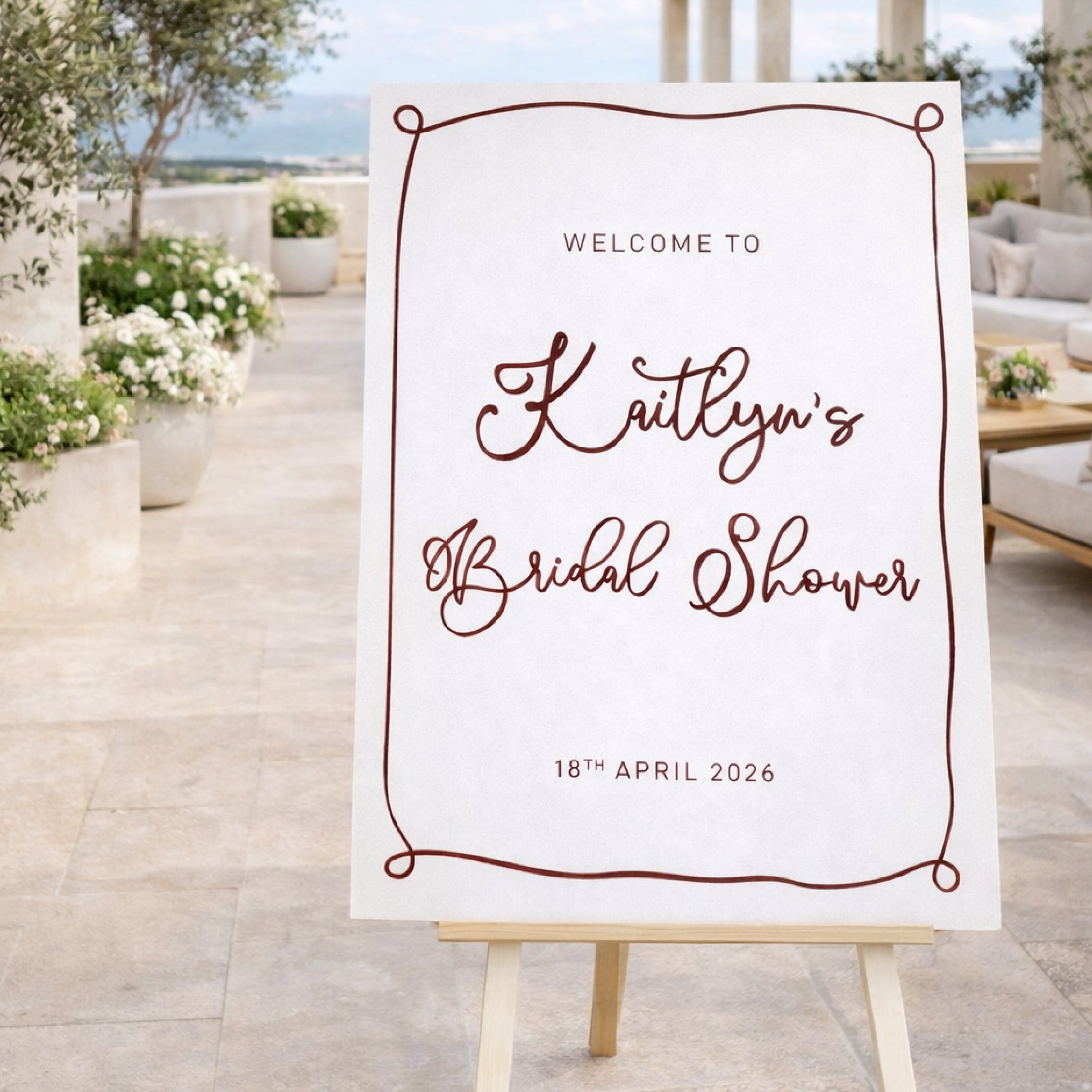 Fling - Hens Party Welcome Sign