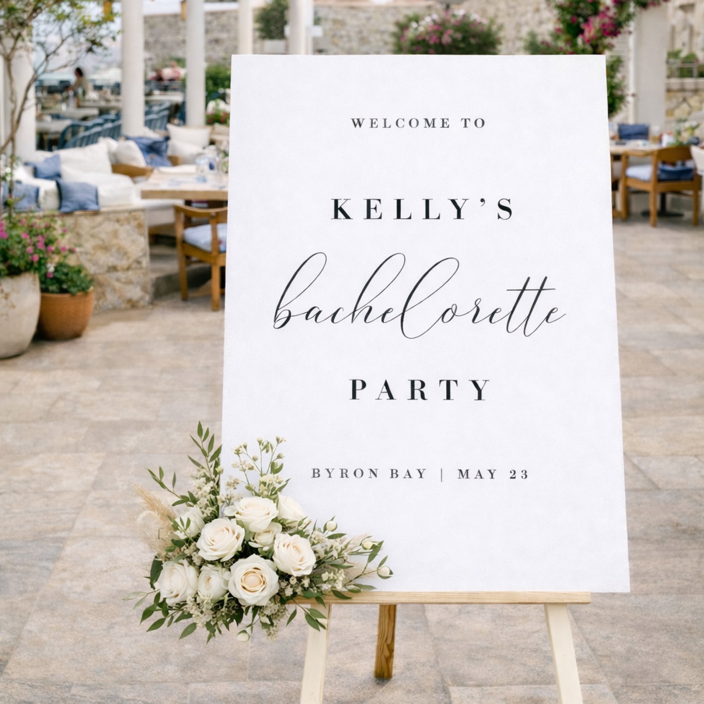 Luna - Hens Party Welcome Sign