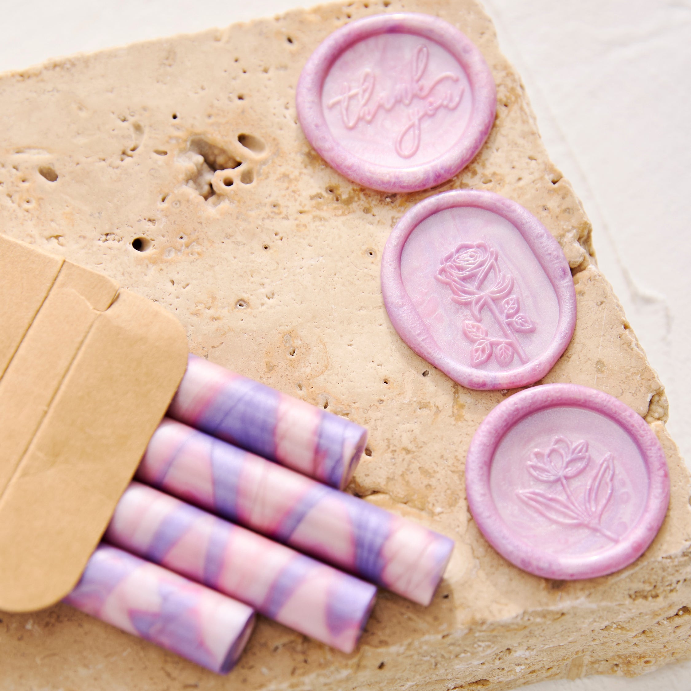 Pink & Purple Marble Mix - Sealing Wax Sticks