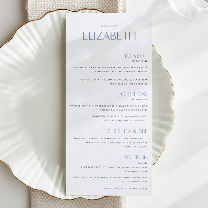 100x210mm Printed Menus