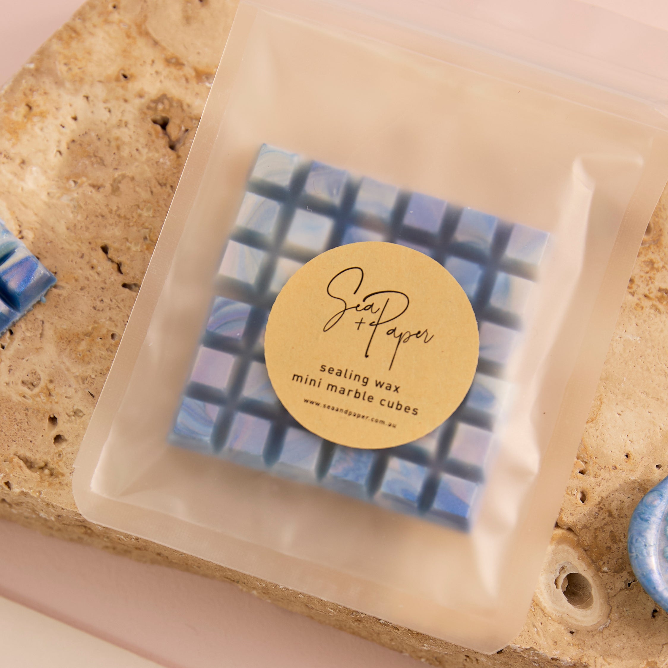 Sealing Wax – Mini Marble Cubes - BLUE DAIQUIRI