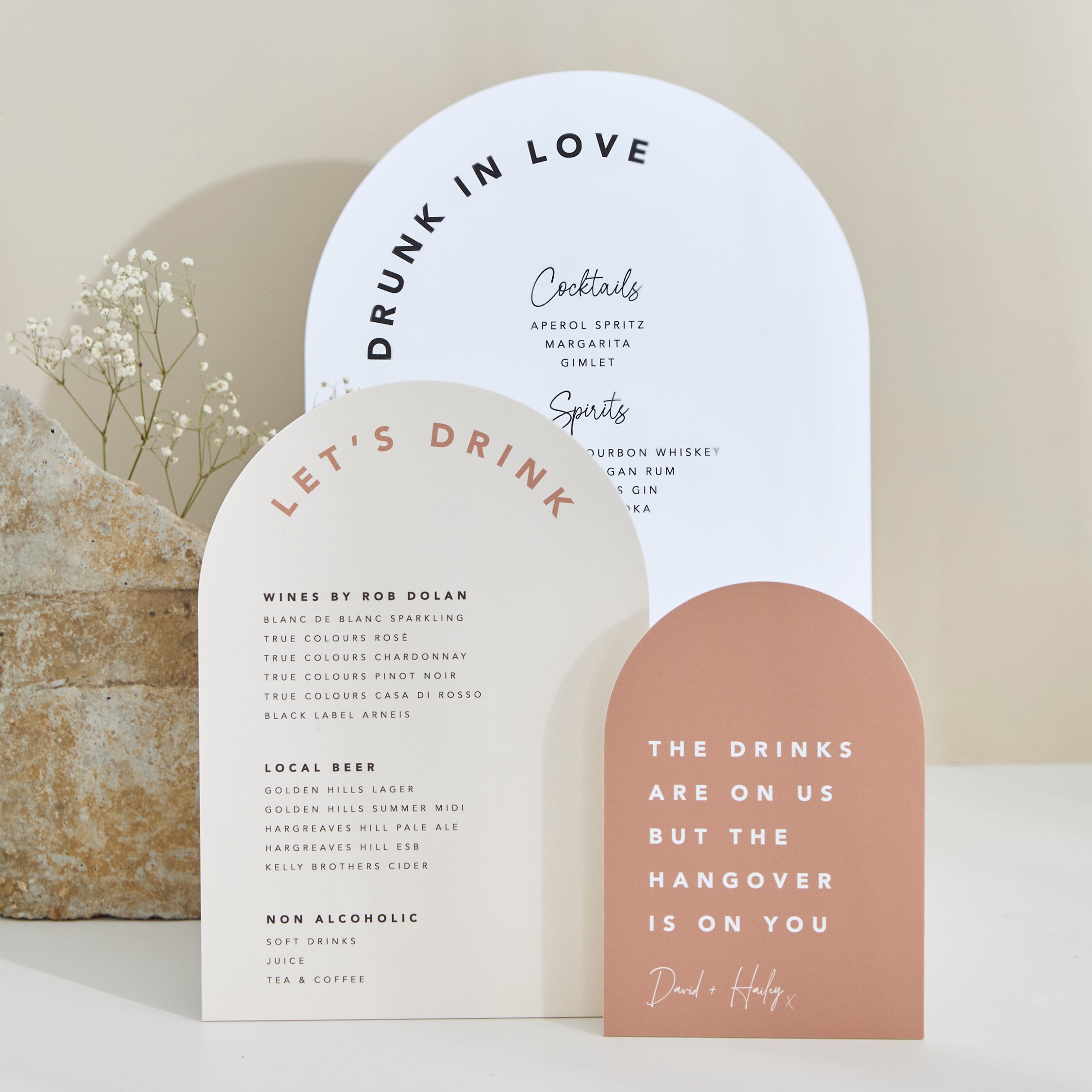 Table Signs – Sea and Paper Creative Studio