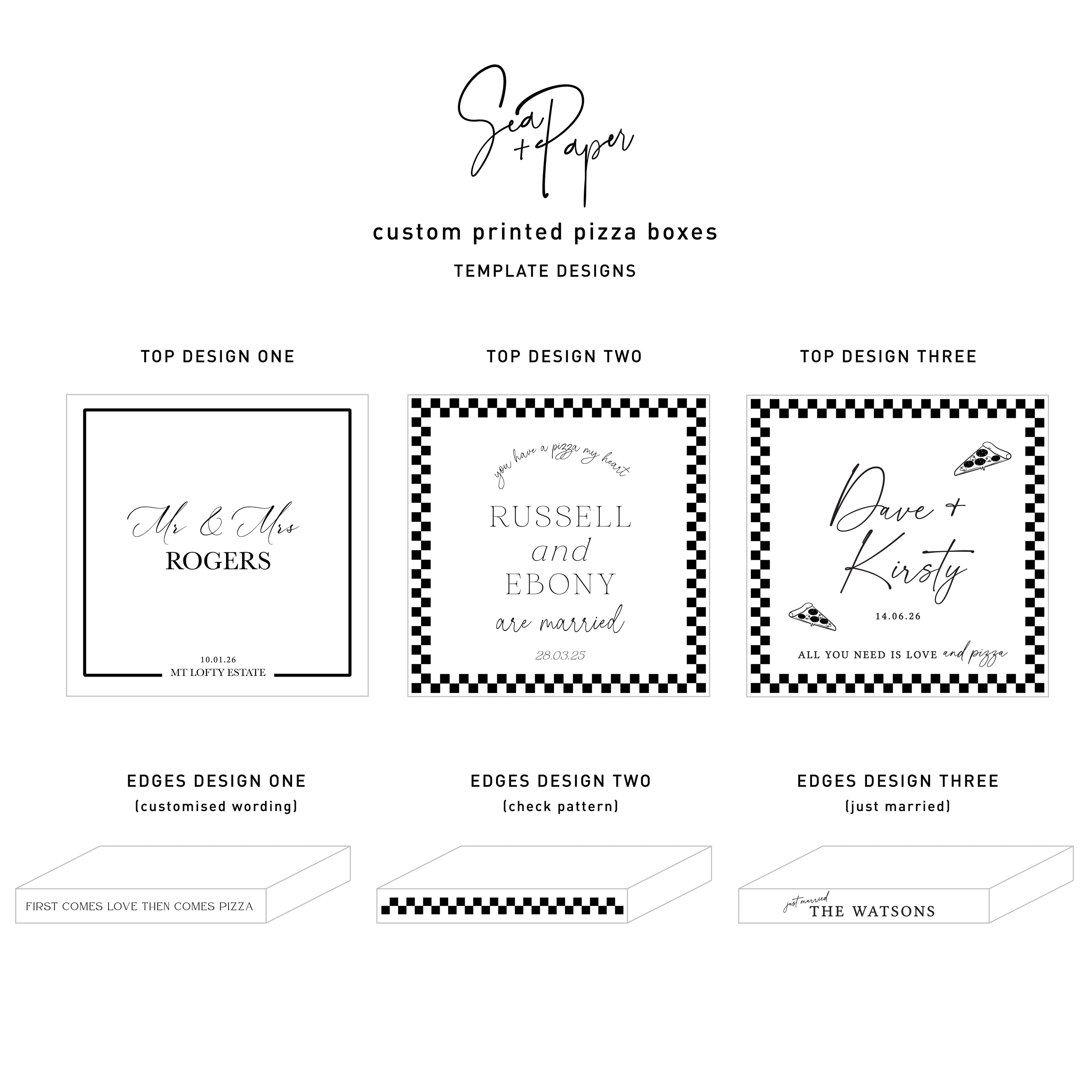 Custom Pizza Box