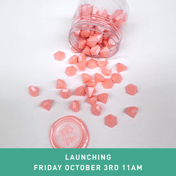 Sorbet Pink Gemstone - Sealing Wax Beads