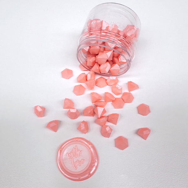 Sorbet Pink Gemstone - Sealing Wax Beads