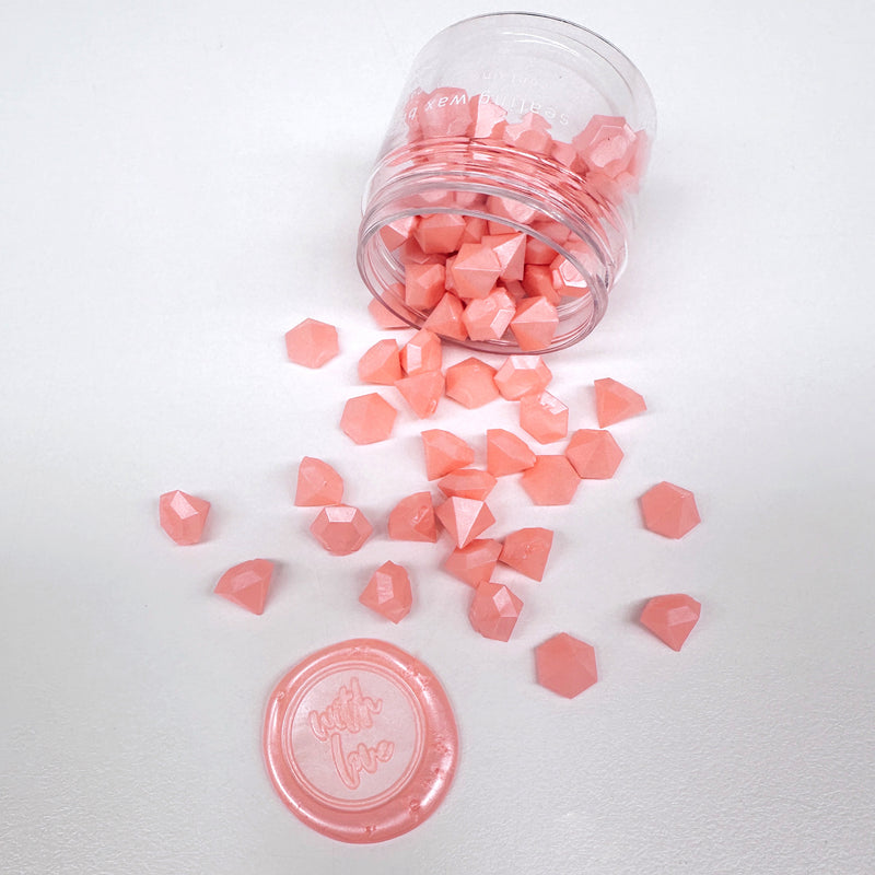 Sorbet Pink Gemstone - Sealing Wax Beads