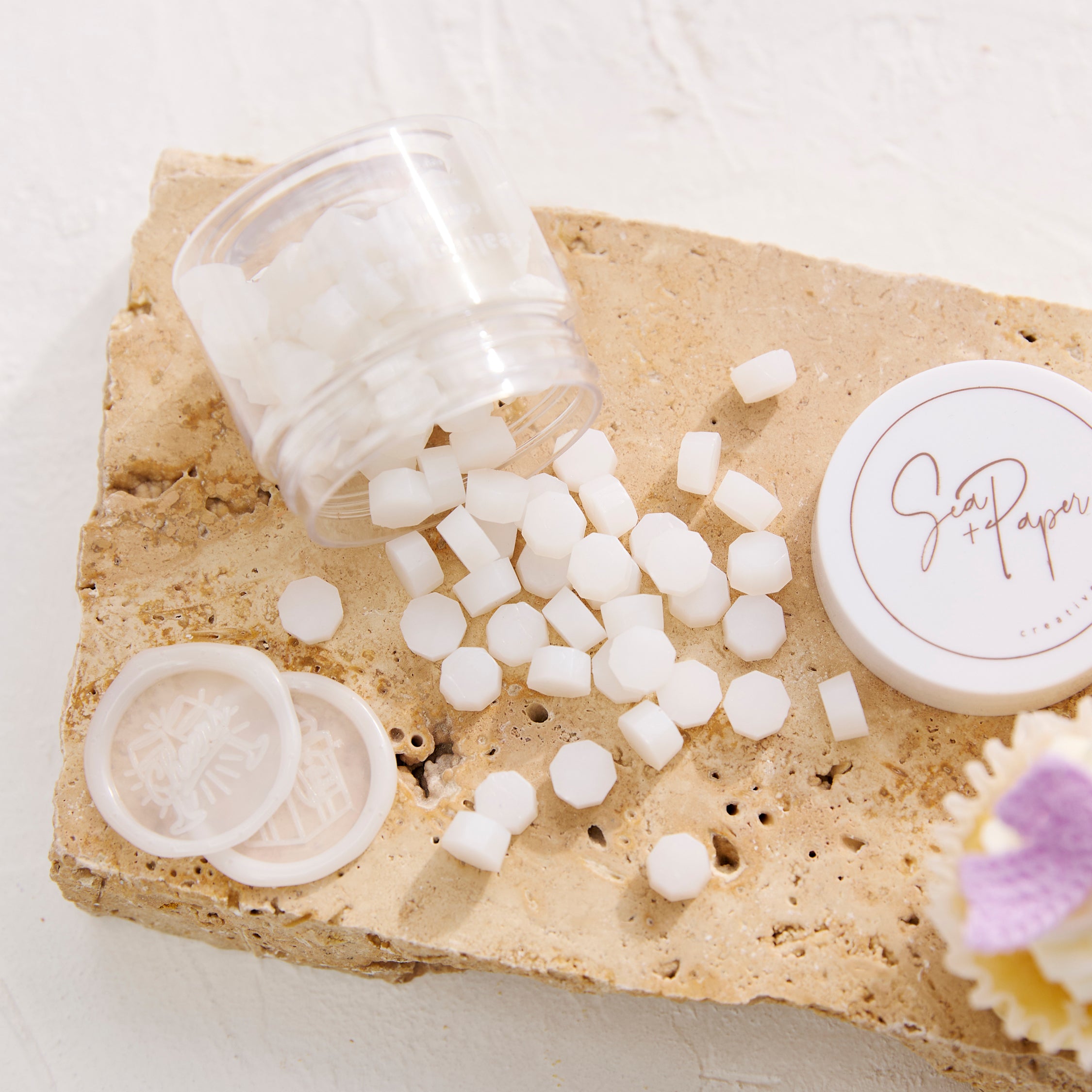 Frosted White - Sealing Wax Beads