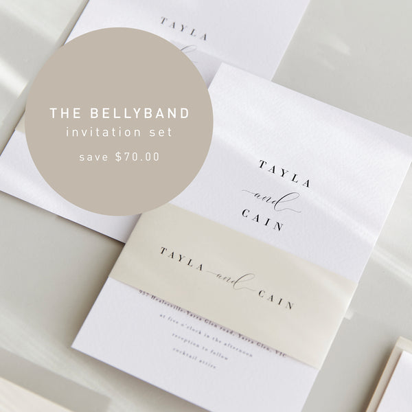 The Bellyband Invitation Set