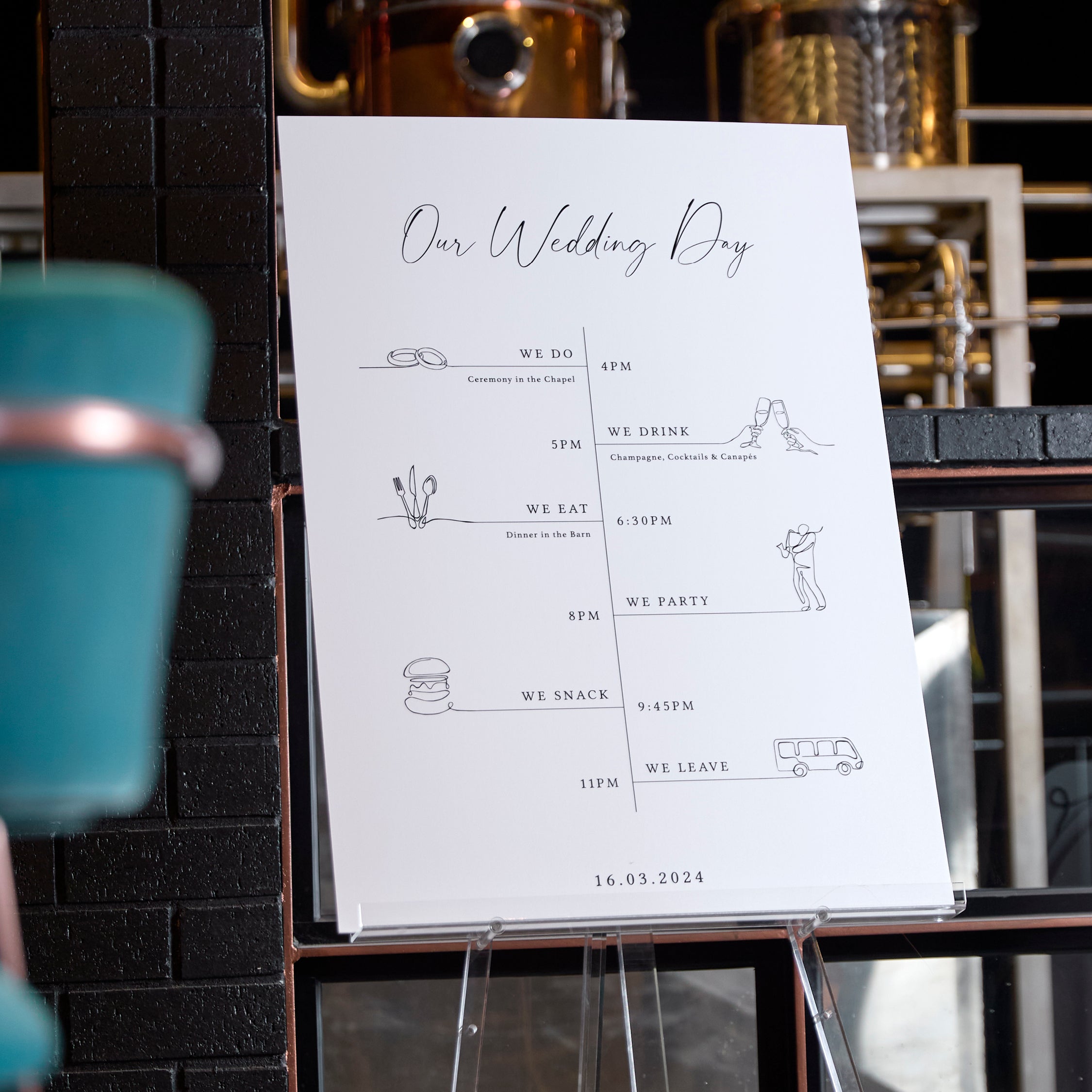 Order Of Events Sign