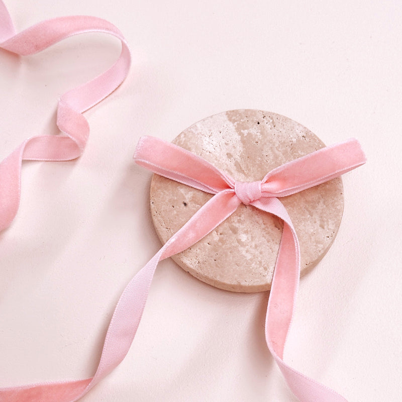 Velvet Ribbon Roll - Blush