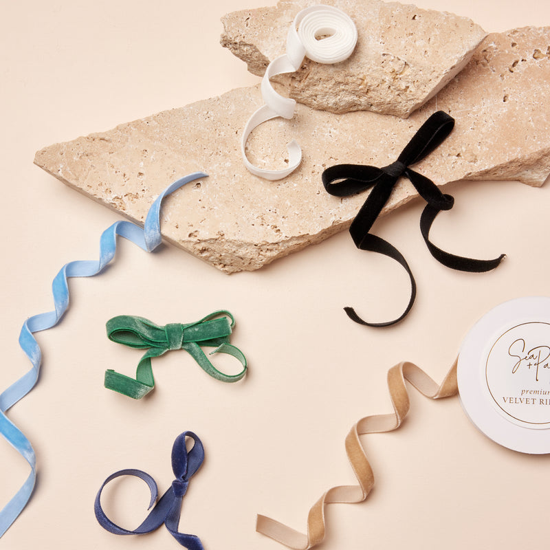Velvet Ribbon Roll - Ivory