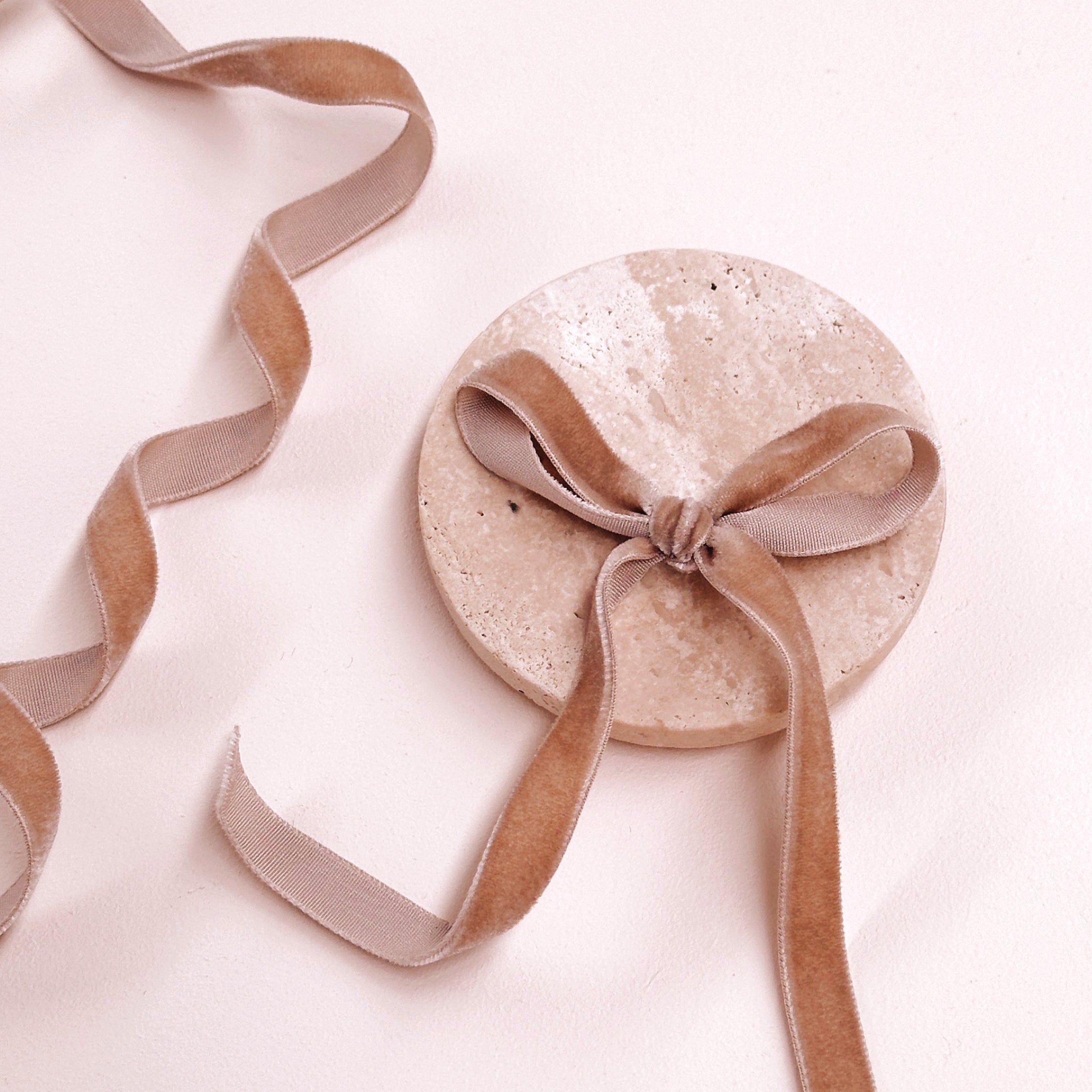 Velvet Ribbon Roll - Latte
