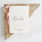 Set of Two Vow Books - Ivory