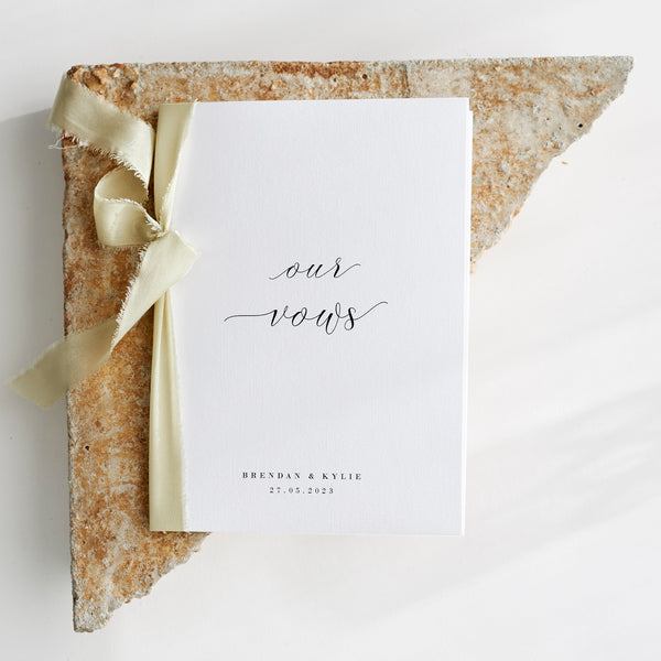 Set of Two Vow Books - White