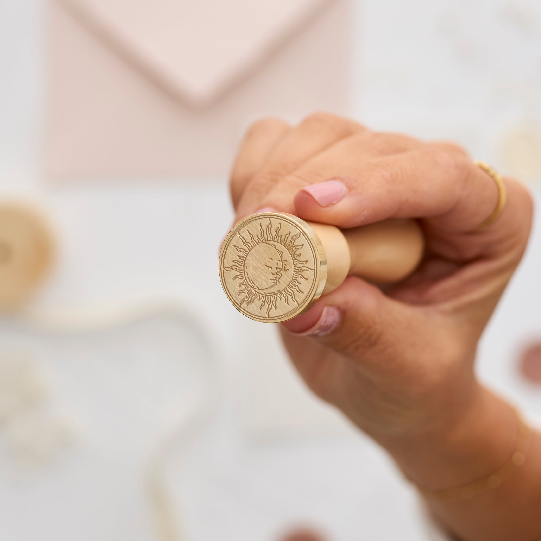 Wax Seal Stamp - Moon & Sun