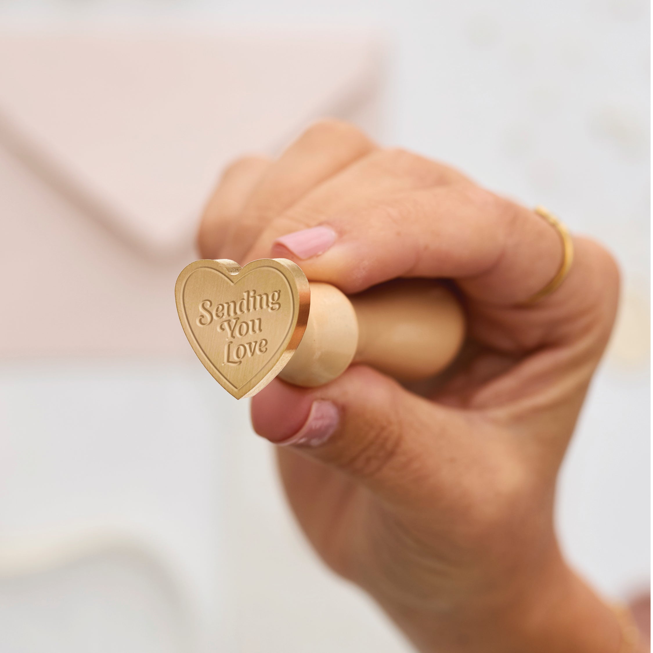 Wax Seal Stamp - Sending You Love Heart Shape