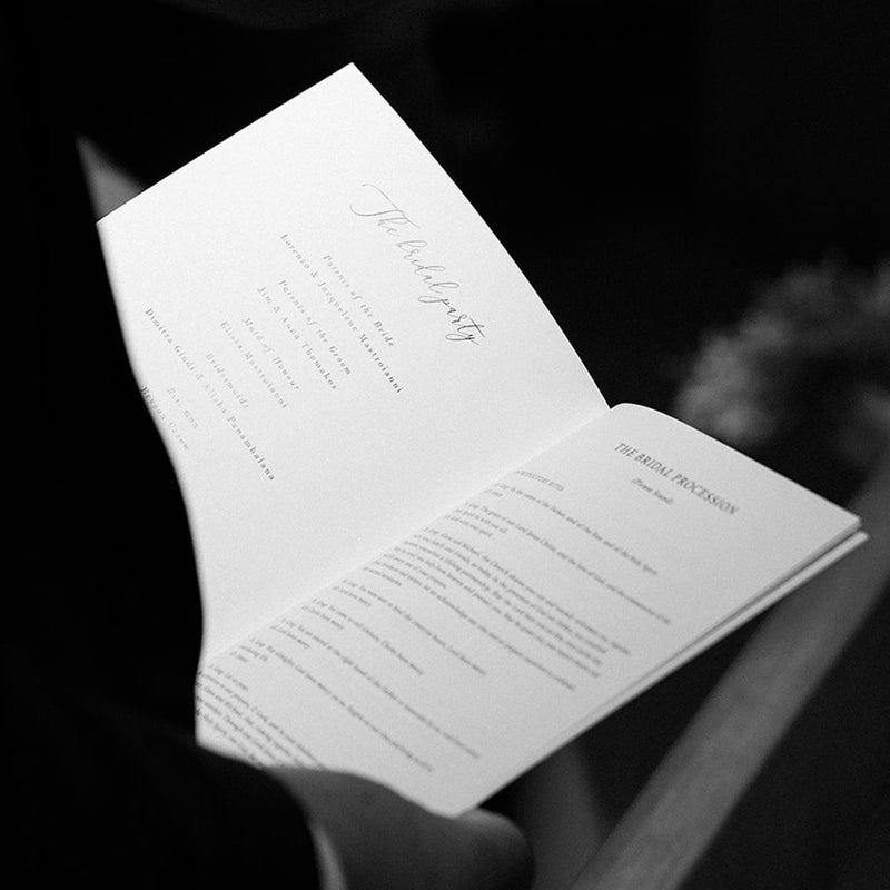 Ceremony Booklets