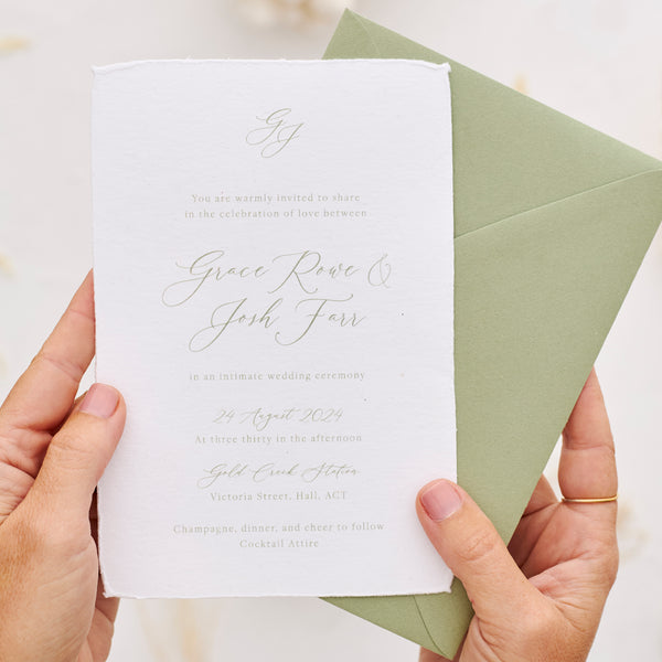 Cherish - Wedding Invitation & Envelope