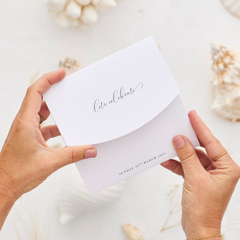 Take Me Away - Wedding Invitation Folder & Envelope