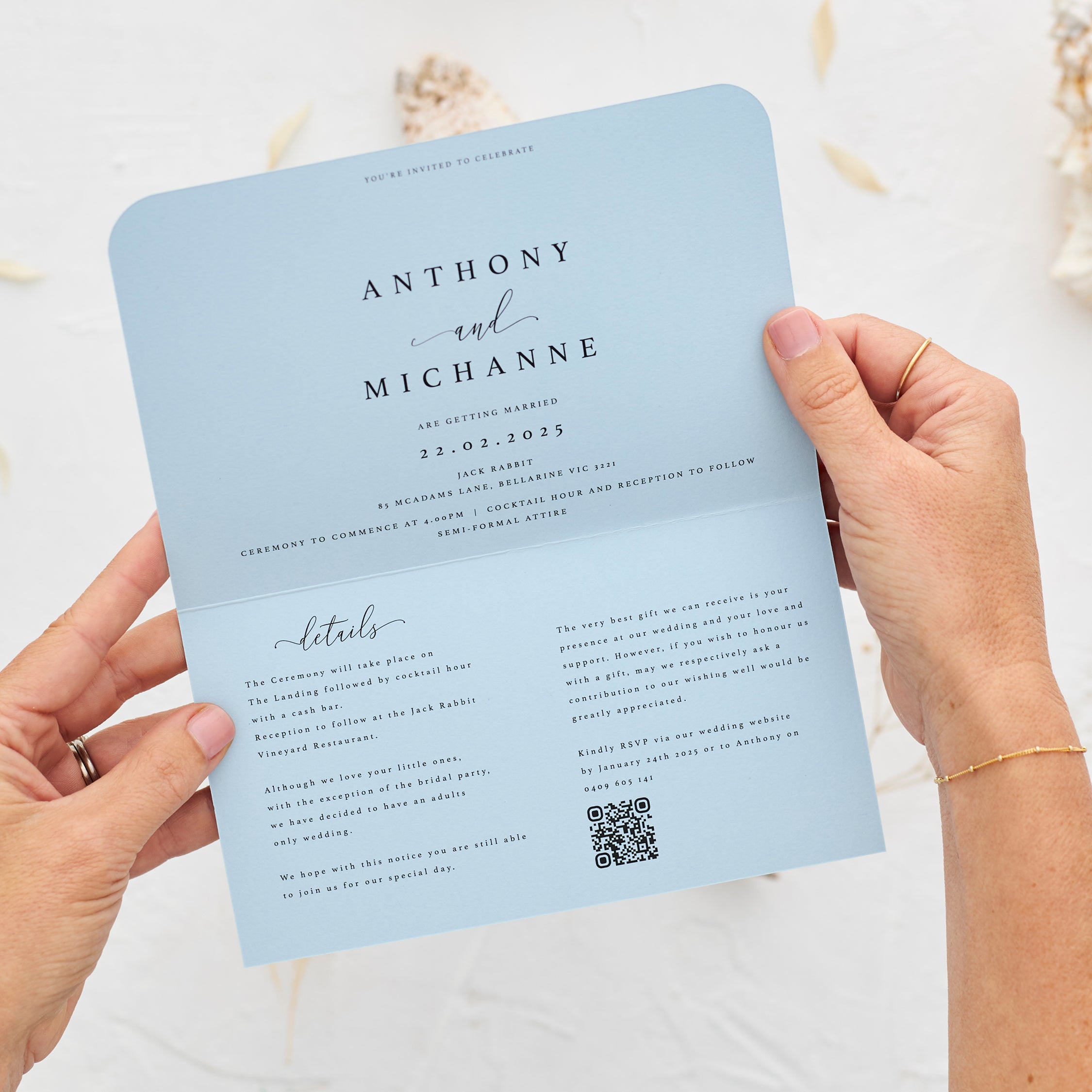 The One - Wedding Invitation Folder & Envelope