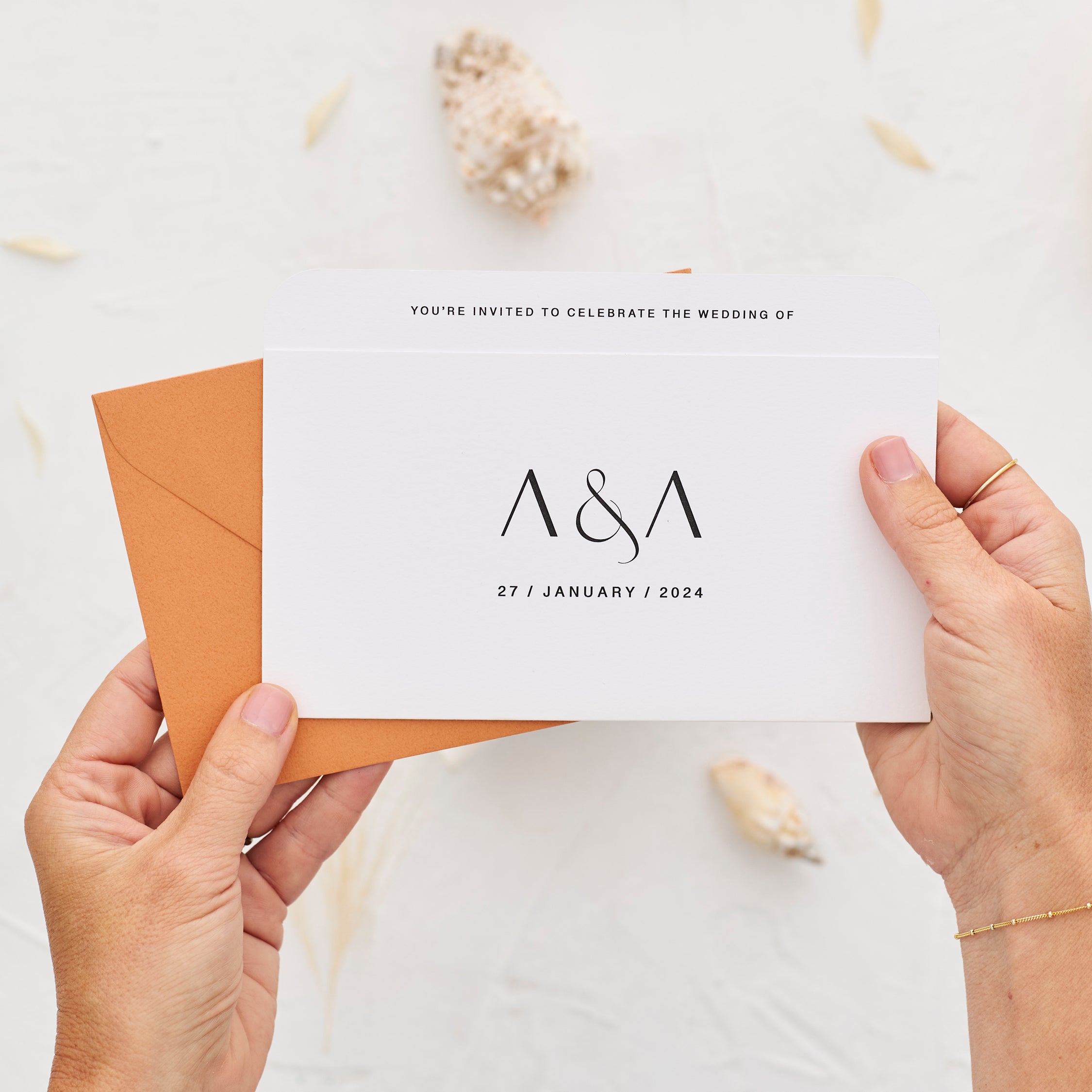 The One - Wedding Invitation Folder & Envelope