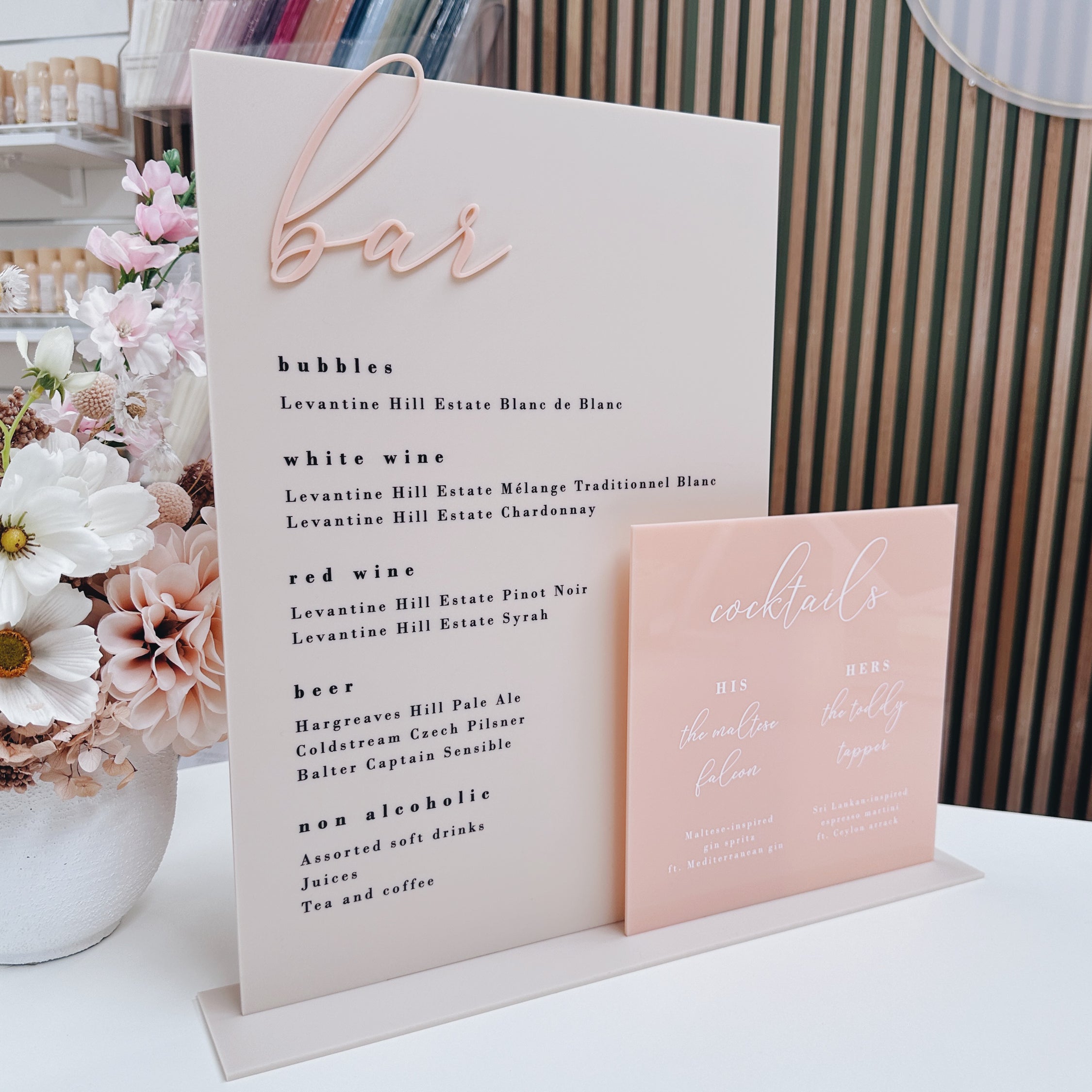 Dual Acrylic Sign - Various Sizes – Sea and Paper Creative Studio