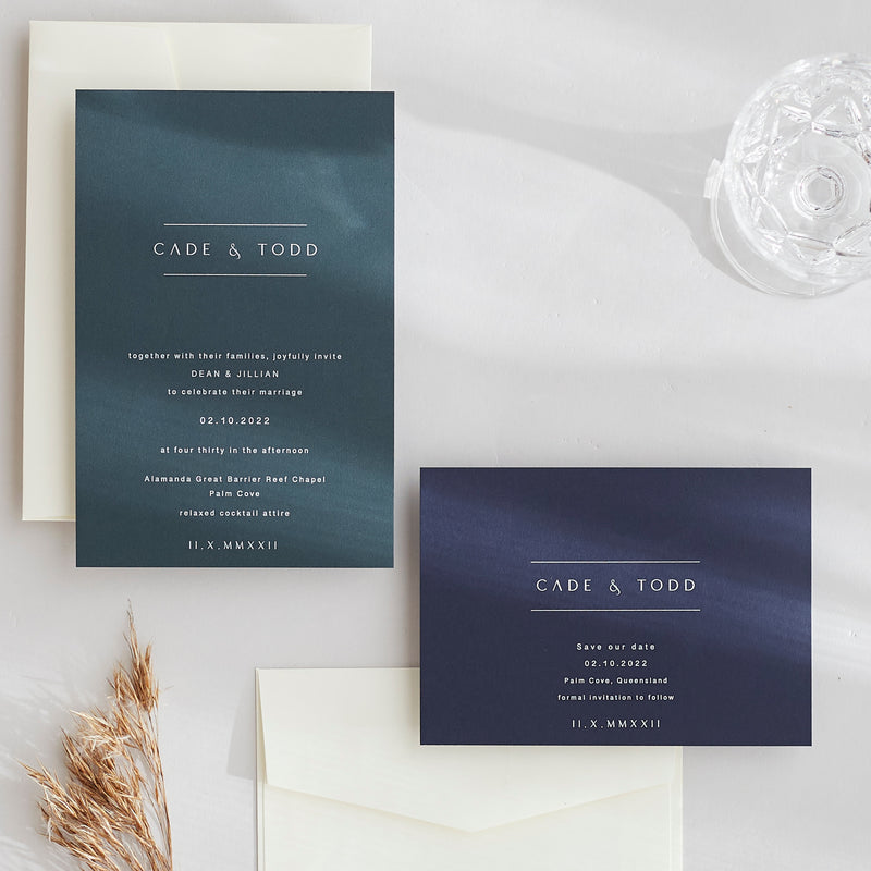 Willow - Wedding Invitation & Envelope