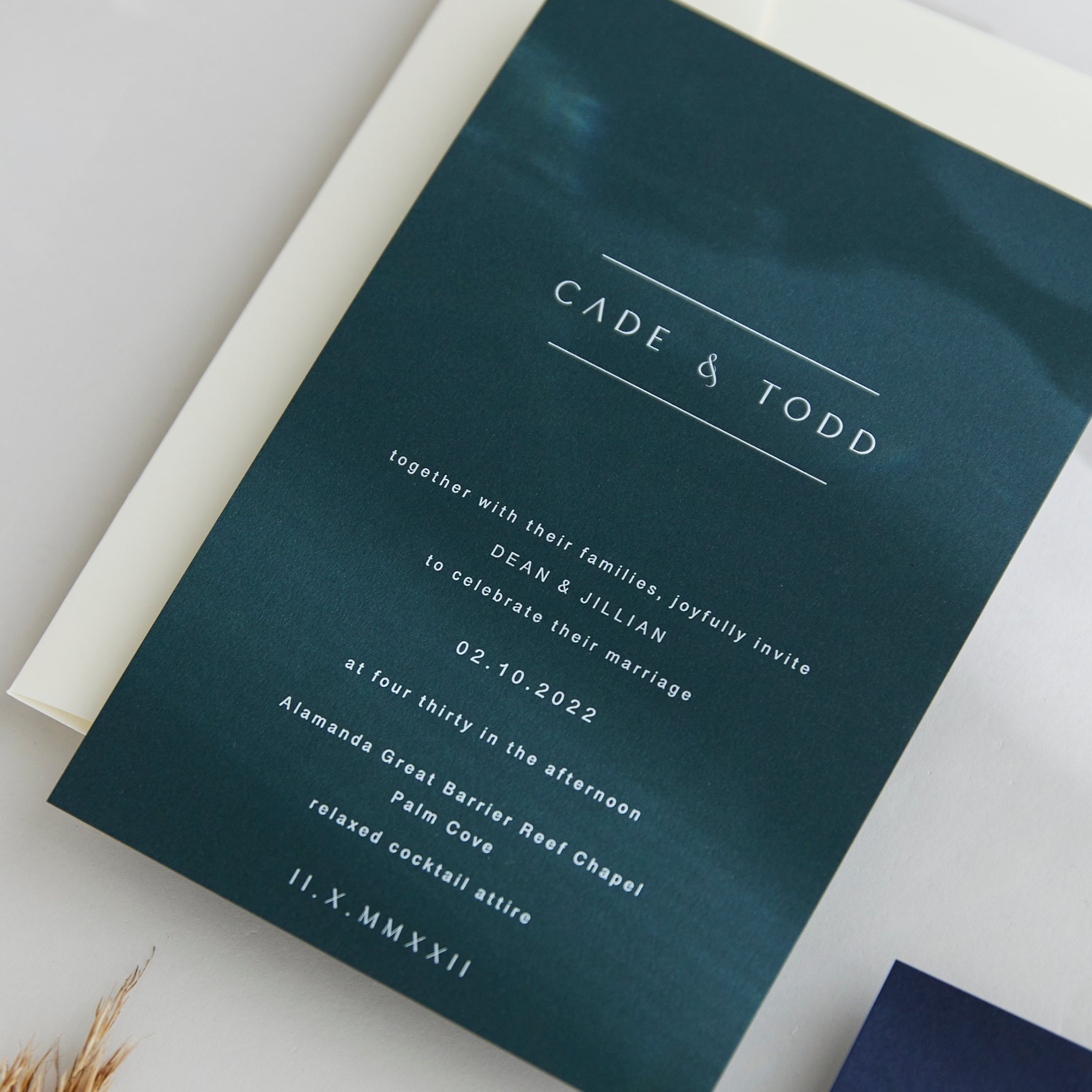 Willow - Wedding Invitation & Envelope