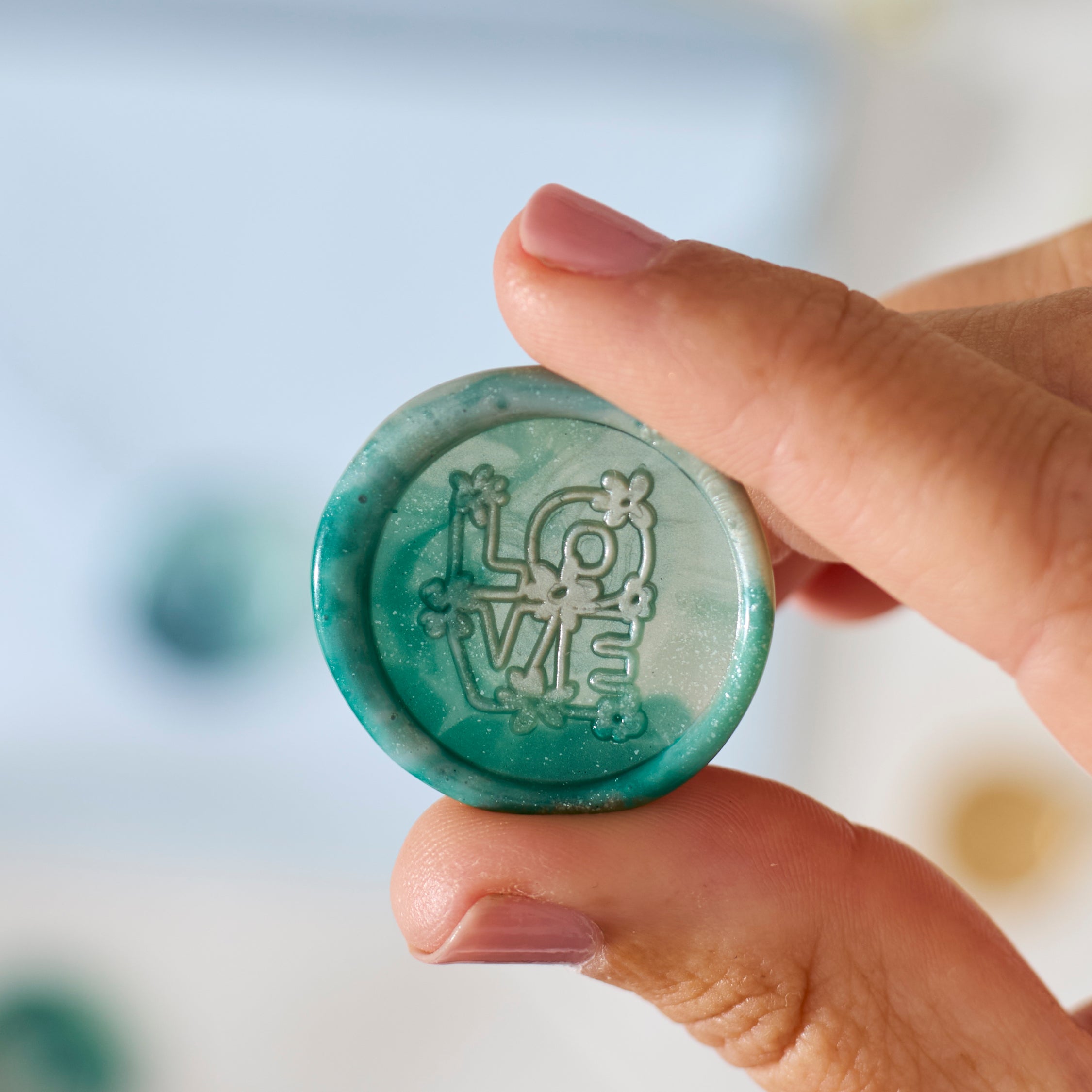 Wax Seal Stamp - Floral Love