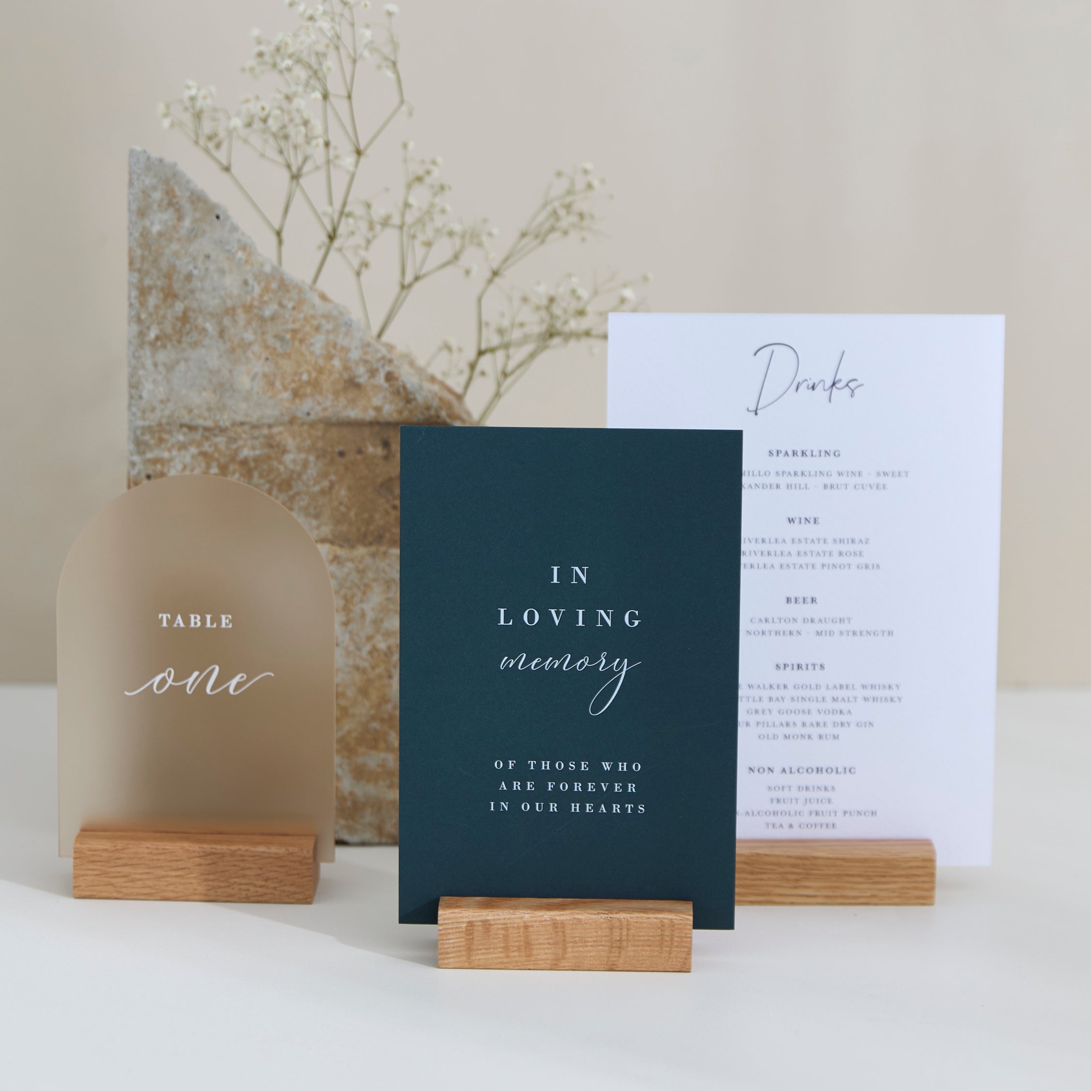 Wooden Signage Display Block - Oak – Sea and Paper Creative Studio