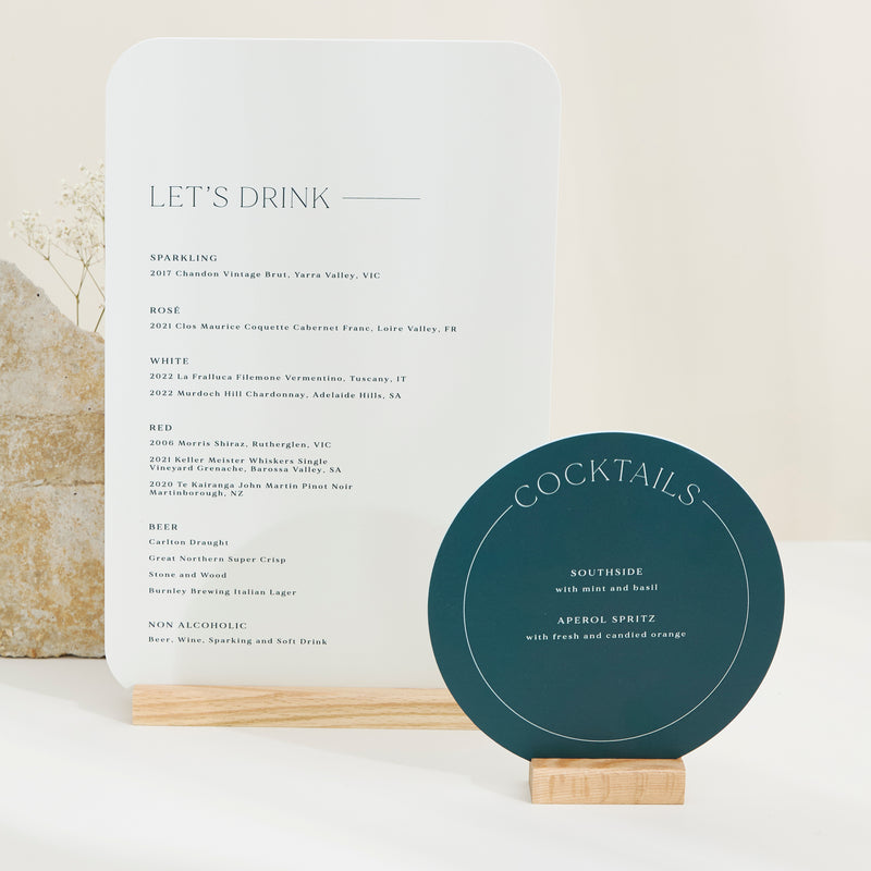 Wooden Signage Display Block - Oak – Sea and Paper Creative Studio