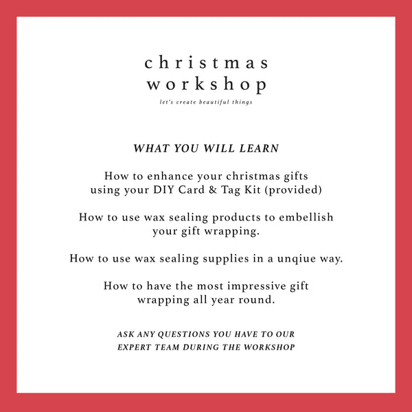 SATURDAY DECEMBER 2ND. 10AM - 12PM