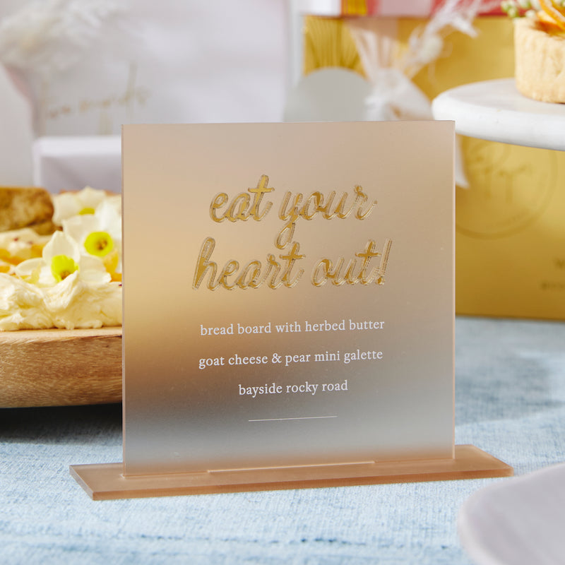 Square Acrylic Bar Menu - 120mm
