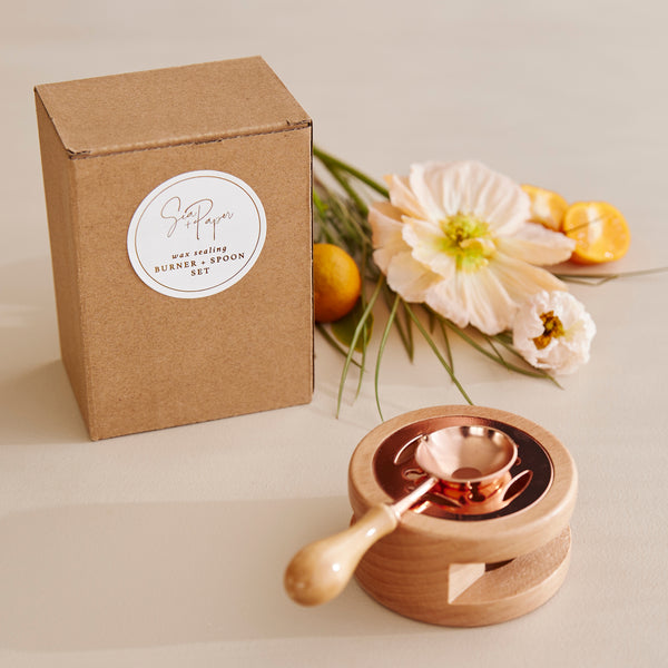 Burner & Spoon Set - Oak