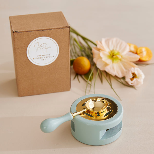 Burner & Spoon Set - Sage Green