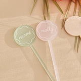 Custom Circle Drink Stirrers - 5 Pack