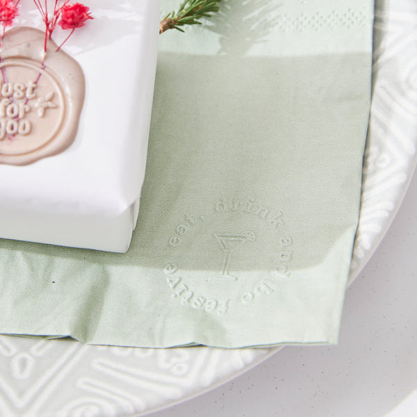 Embossing Stamp - Eat, Drink and Be Festive