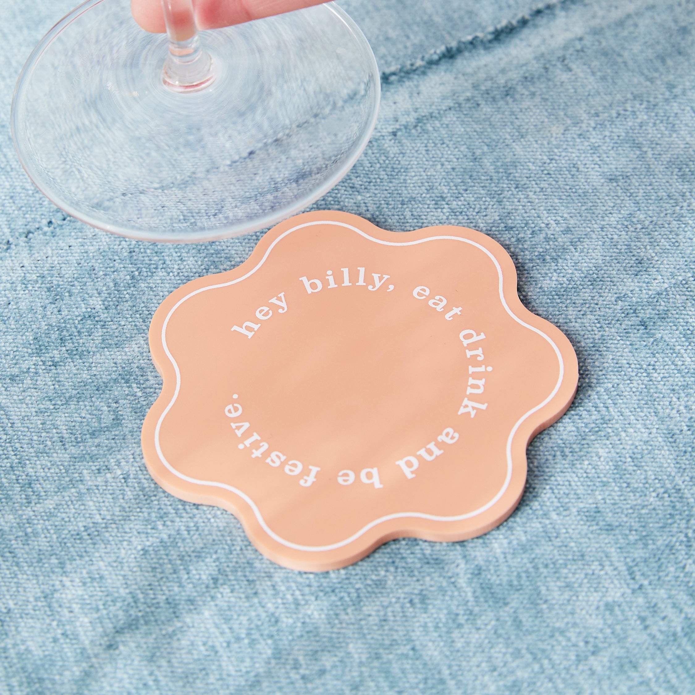 Acrylic Place Cards - Floret Shape