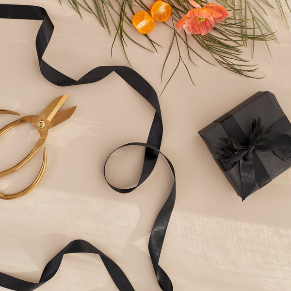 Satin Ribbon - Black (20mm width)