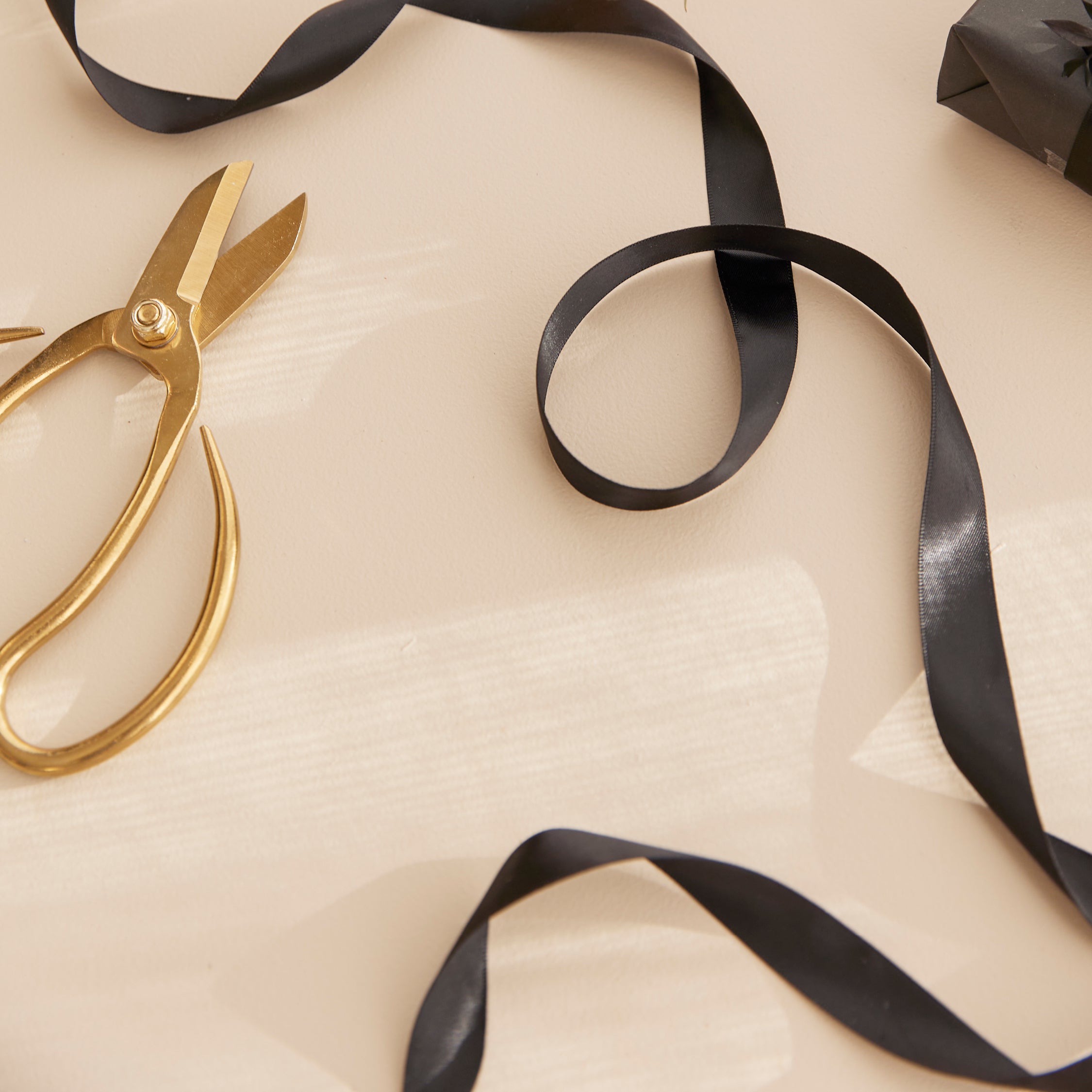 Satin Ribbon Roll - Black