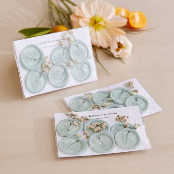 Self-Adhesive Wax Seals - Thyme with White Sprigs