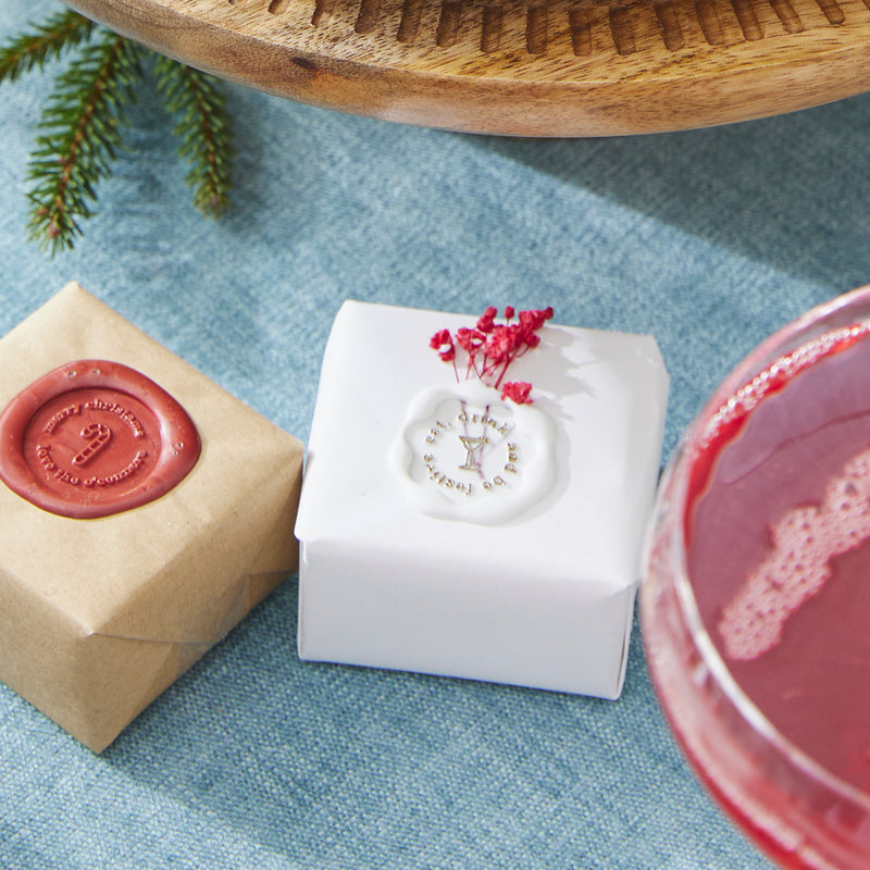 Wax Seal Stamp - Eat Drink And Be Festive