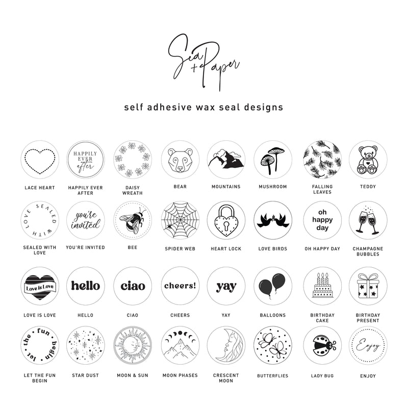 Self-Adhesive Wax Seals - 50 pk
