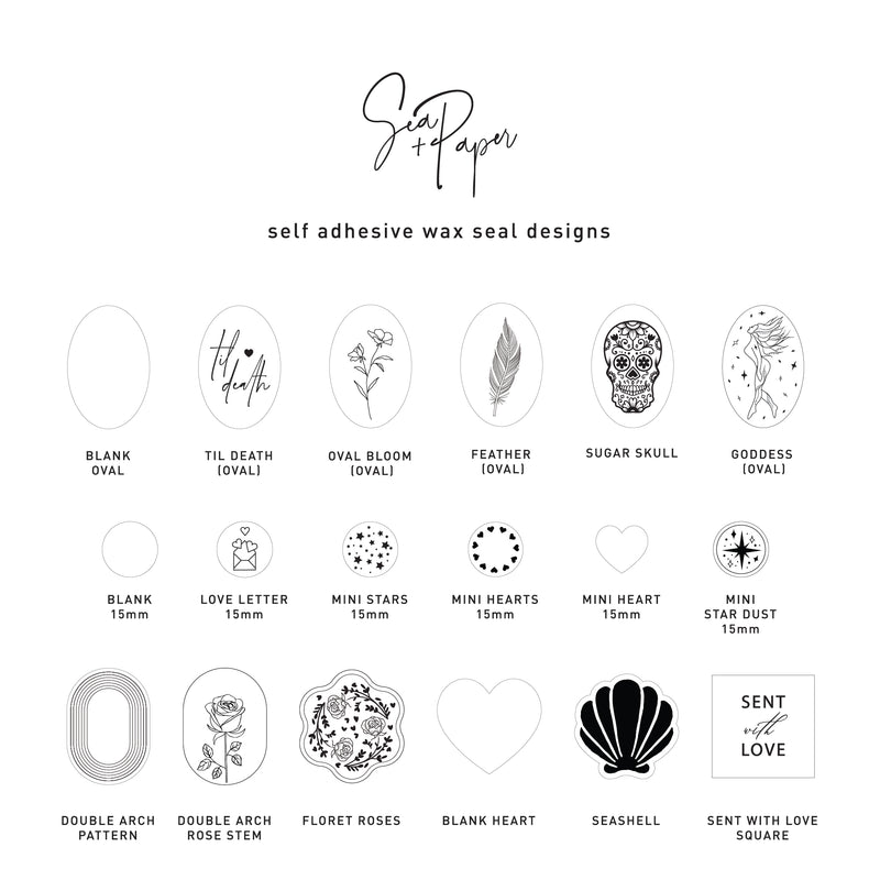 Self-Adhesive Wax Seals - 25 pk – Sea and Paper Creative Studio