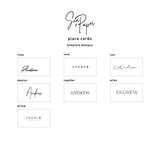 Acrylic Place Cards - 90x50mm